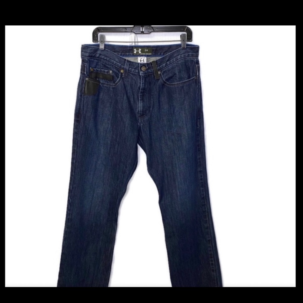 UNDER ARMOUR “Workwear” Jeans 34x33 Leather Trim